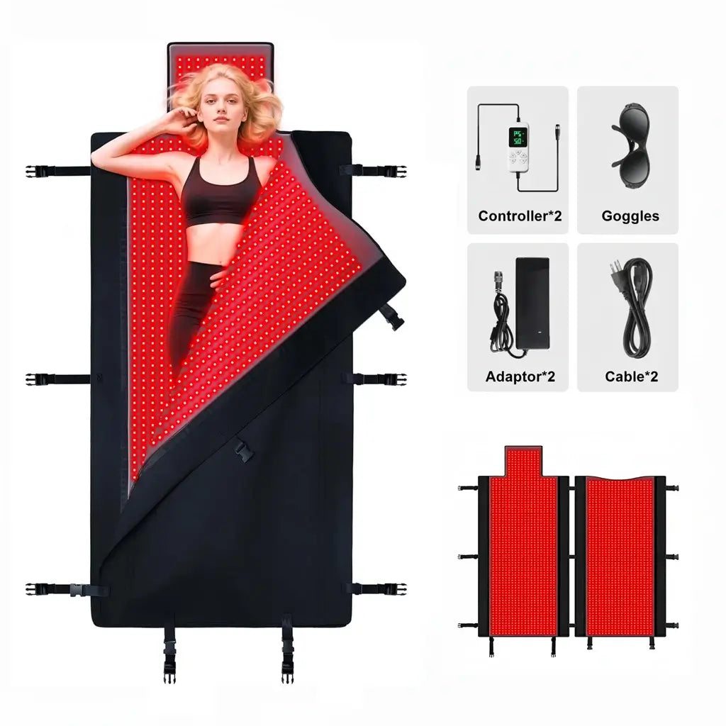 Red Light Therapy Blanket | 660nm + 850nm | 2570 LEDs | Saunny®