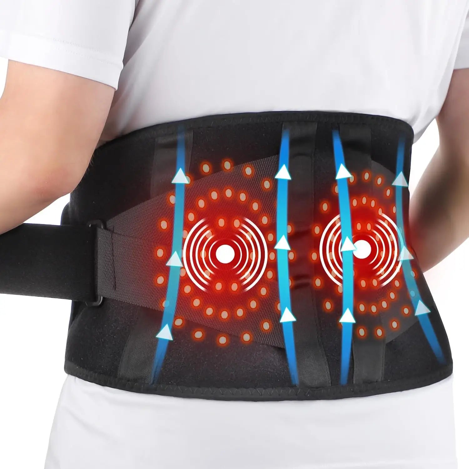 Red Light Therapy Massage Belt 5000mAh, Heat 113149F | Saunny Red Light Therapy Massage Belt 5000mAh, Heat 113149F | Saunny