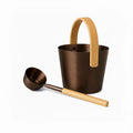 Aluminum Sauna Bucket and Ladle Set