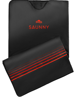 aunny infrared sauna blanket slightly folded.