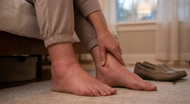 Swelling and aching in the feet