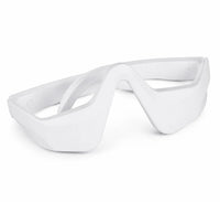 White futuristic mask on a white background