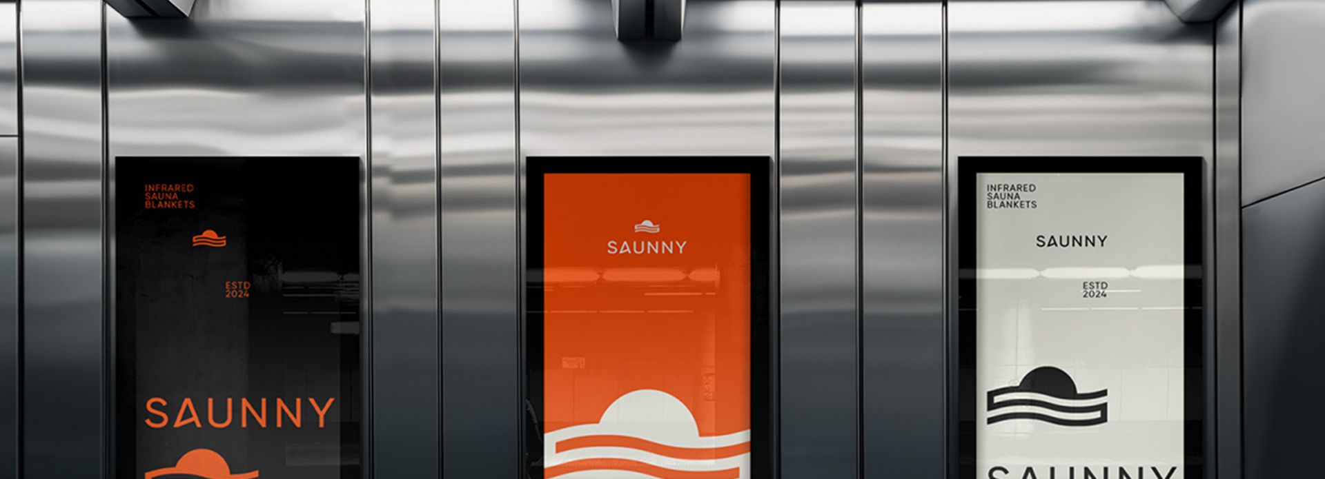 3 display boards about saunny design