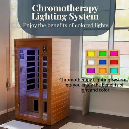 Infared Sauna Room With Red Light Therapy